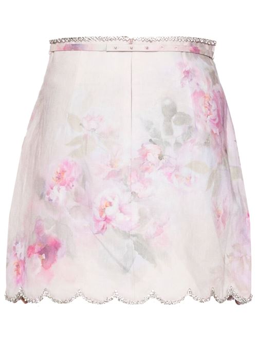 Minigonna smerlata Crush ZIMMERMANN | 2164SR251PINK FLORAL